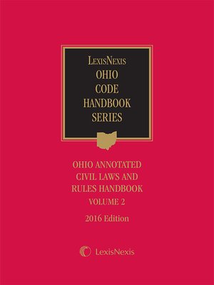cover image of Anderson's Ohio Annotated Civil Laws & Rules Handbook